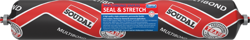SOUDAL - MULTIBOND MS35 - SEAL & STRETCH - BLACK 600 ML